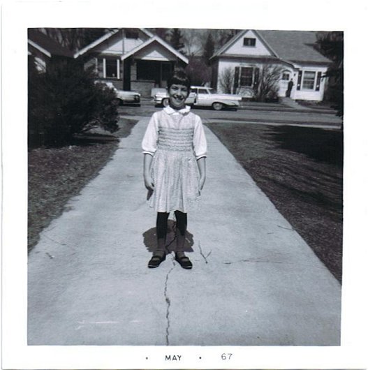 Ann in the Driveway