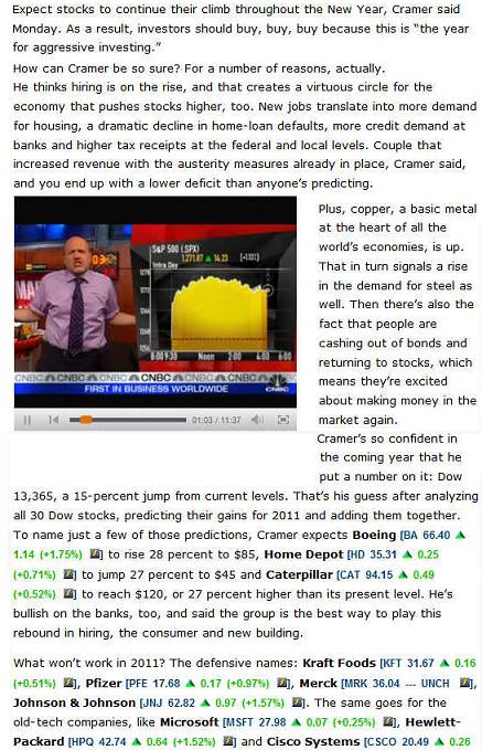 Cramer Prediction