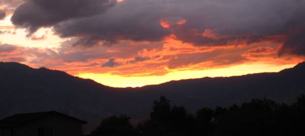 Looking west at the Sierras