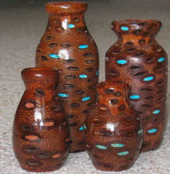 A Family of Banksia Pod Vases